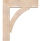 Ekena Millwork Thorton Block Smooth Bracket w/ Offset Brace, Douglas Fir, 7 1/2"W x 28"D x 32"H BKT0806X28X32THR05SDF - alternate 2